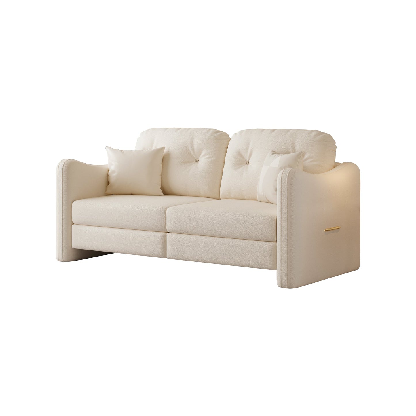 62.2”Modern Living Room Beige Sofa