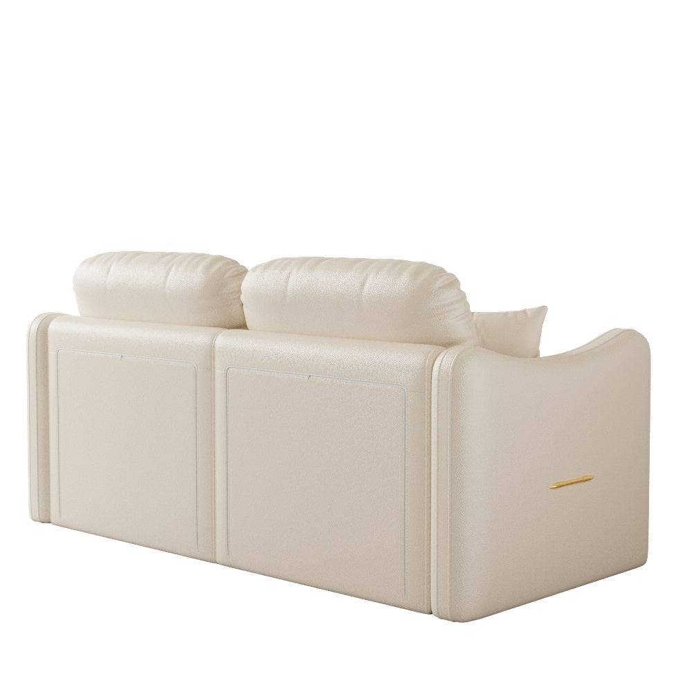 62.2”Modern Living Room Beige Sofa