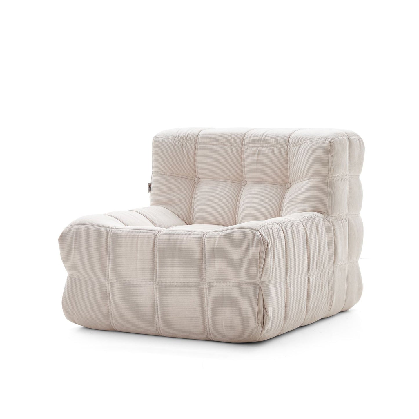 Bean Bag Tufted Corduroy Upholstered Lazy Sofa Chair