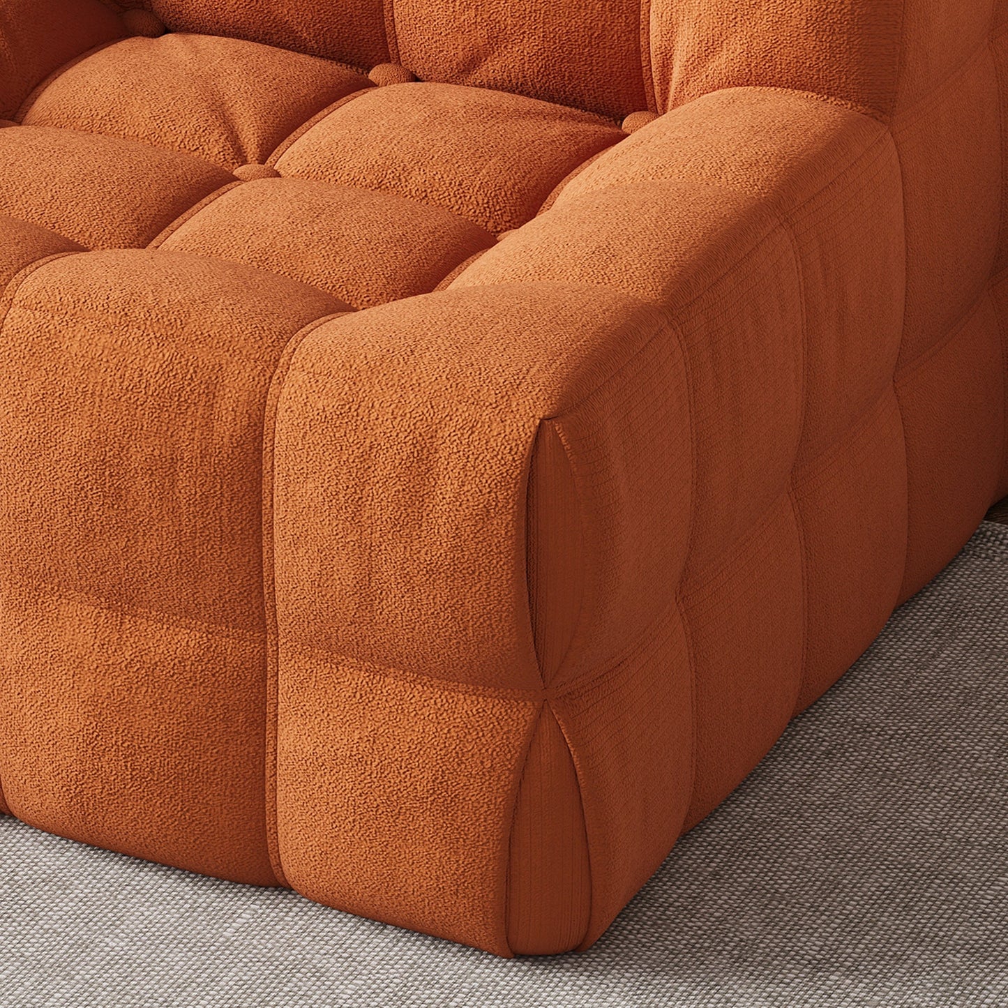 Bean Bag Tufted Corduroy Upholstered Lazy Sofa Chair