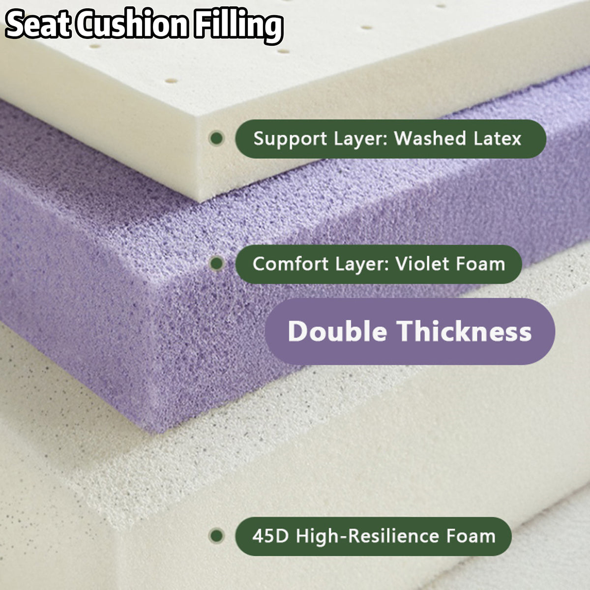 Green Chenille Big Comfy Couch – Adjustable Headrest, Water-Resistant