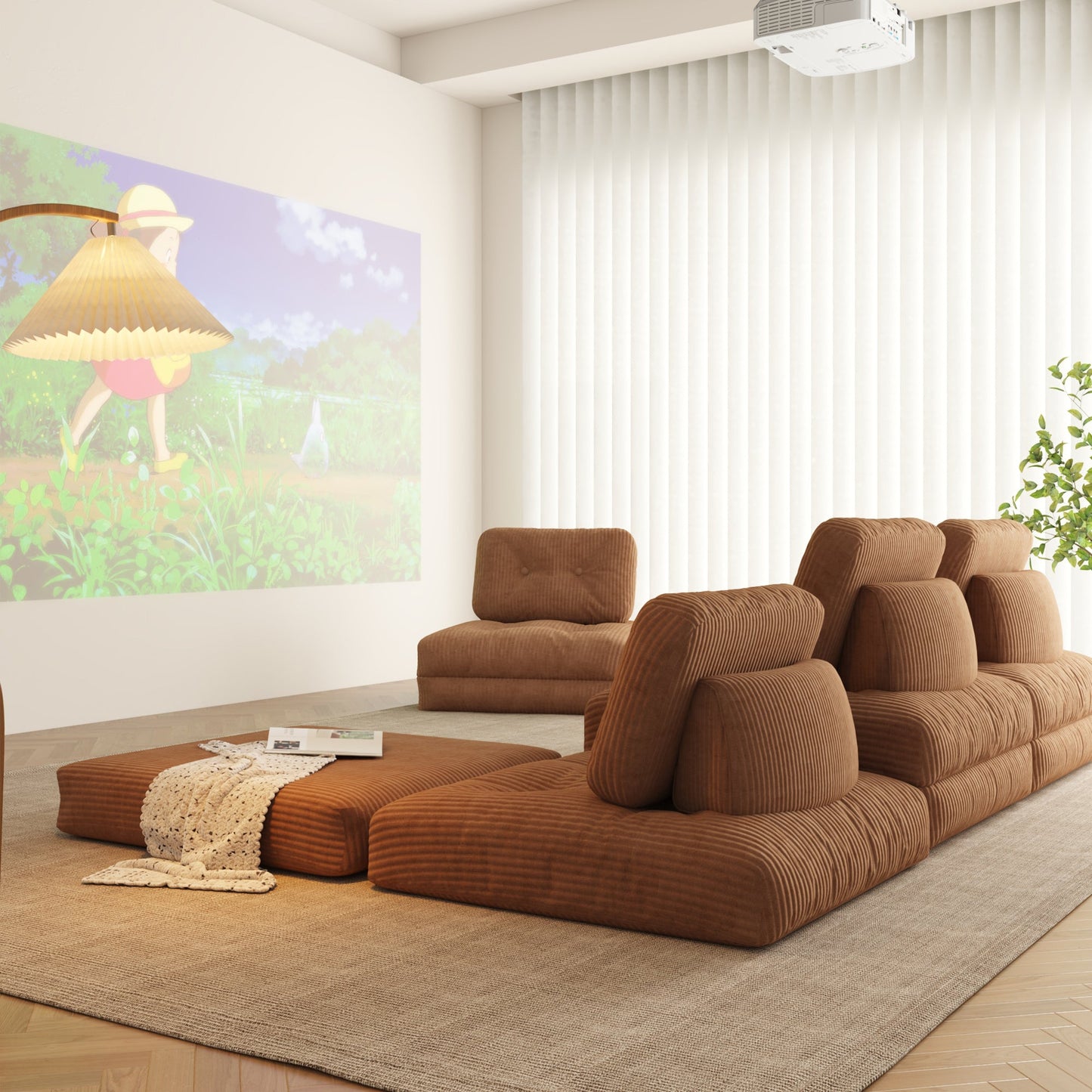 Individual Convertable Floor Couch Living Room Modular Sofa