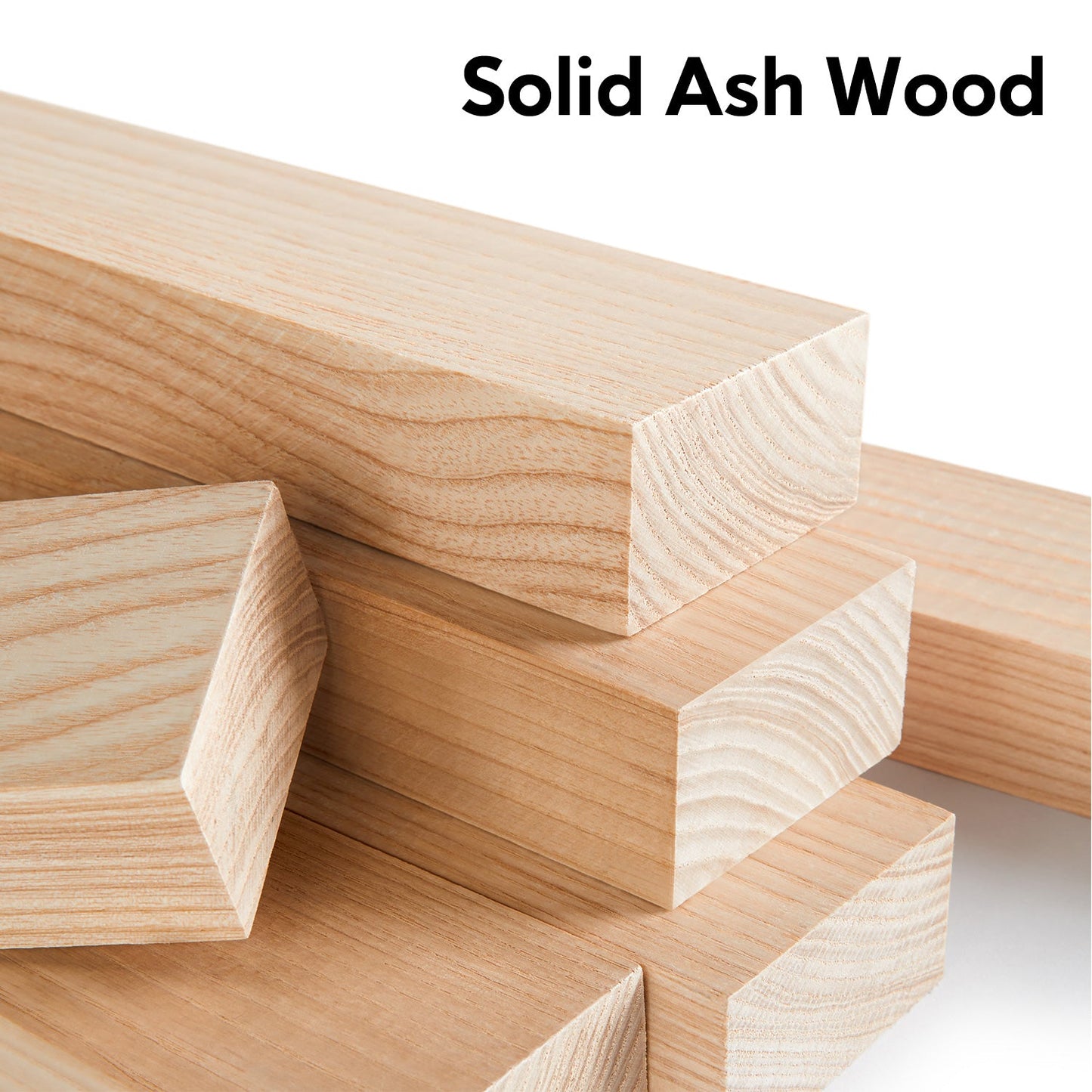 Japandi Solid Ash Wood Sofa Available in Cotton Linen, Corduroy & Cat-Scratch Fabric