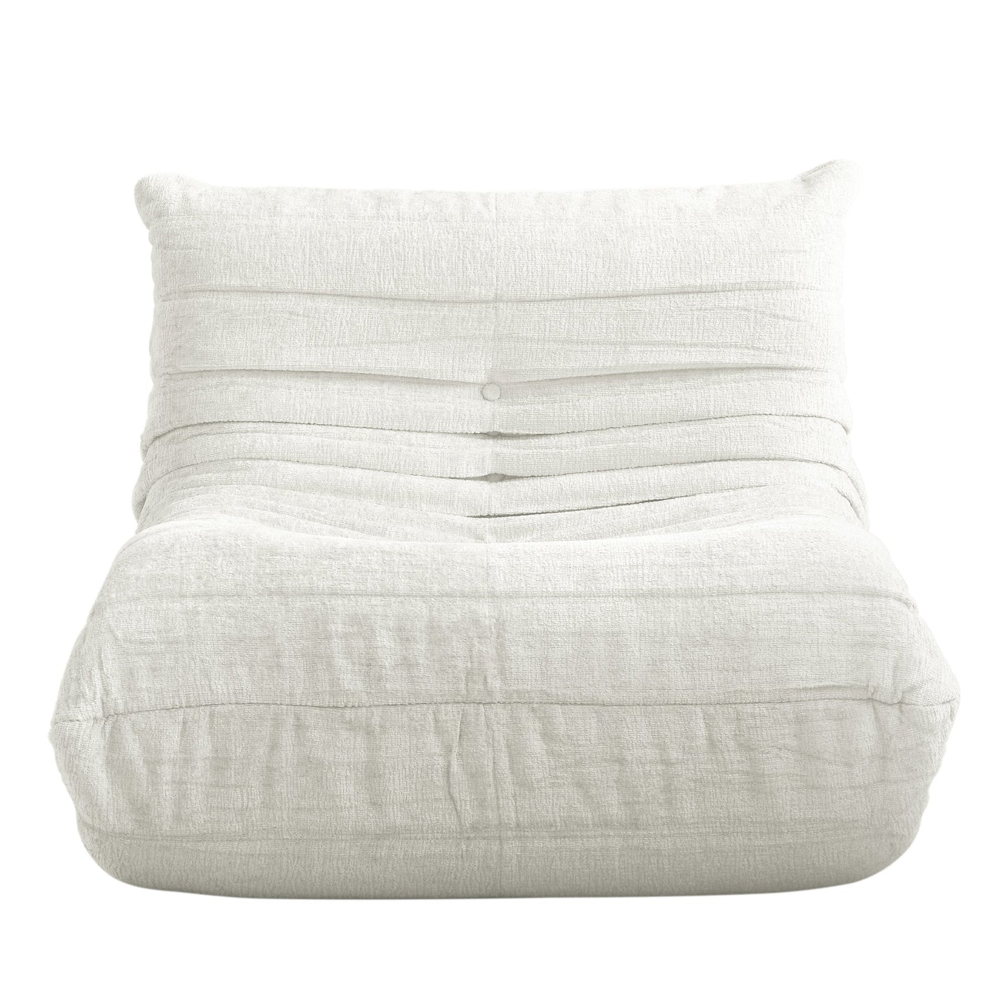 Lazy Compressed Foam Floor Couch Chenille Togo Sofa