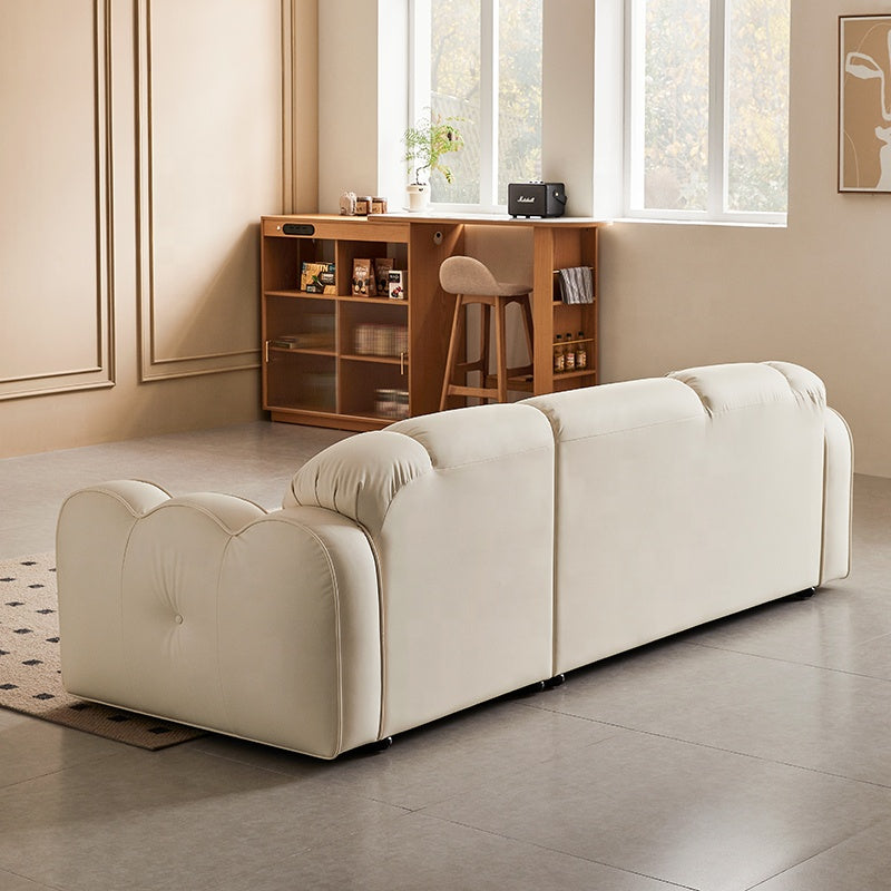 Modern Cloud Style Three Seater Sofa with Cat Scratch Resistance Cloth Fabric