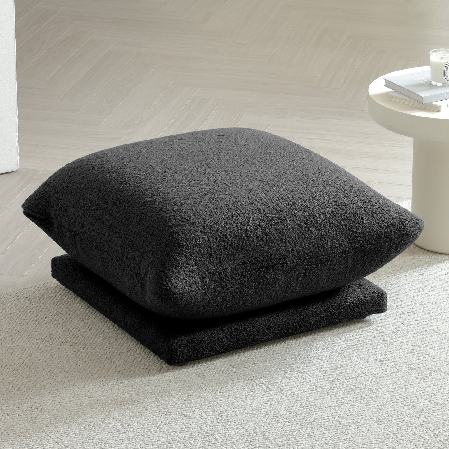 Modern Modular Cloud Sectional Couch Lambswool Fabric Chaise Oversized Sofa
