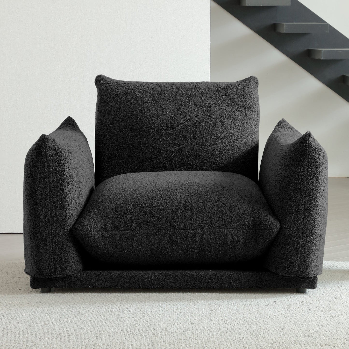 Modern Modular Cloud Sectional Couch Lambswool Fabric Chaise Oversized Sofa