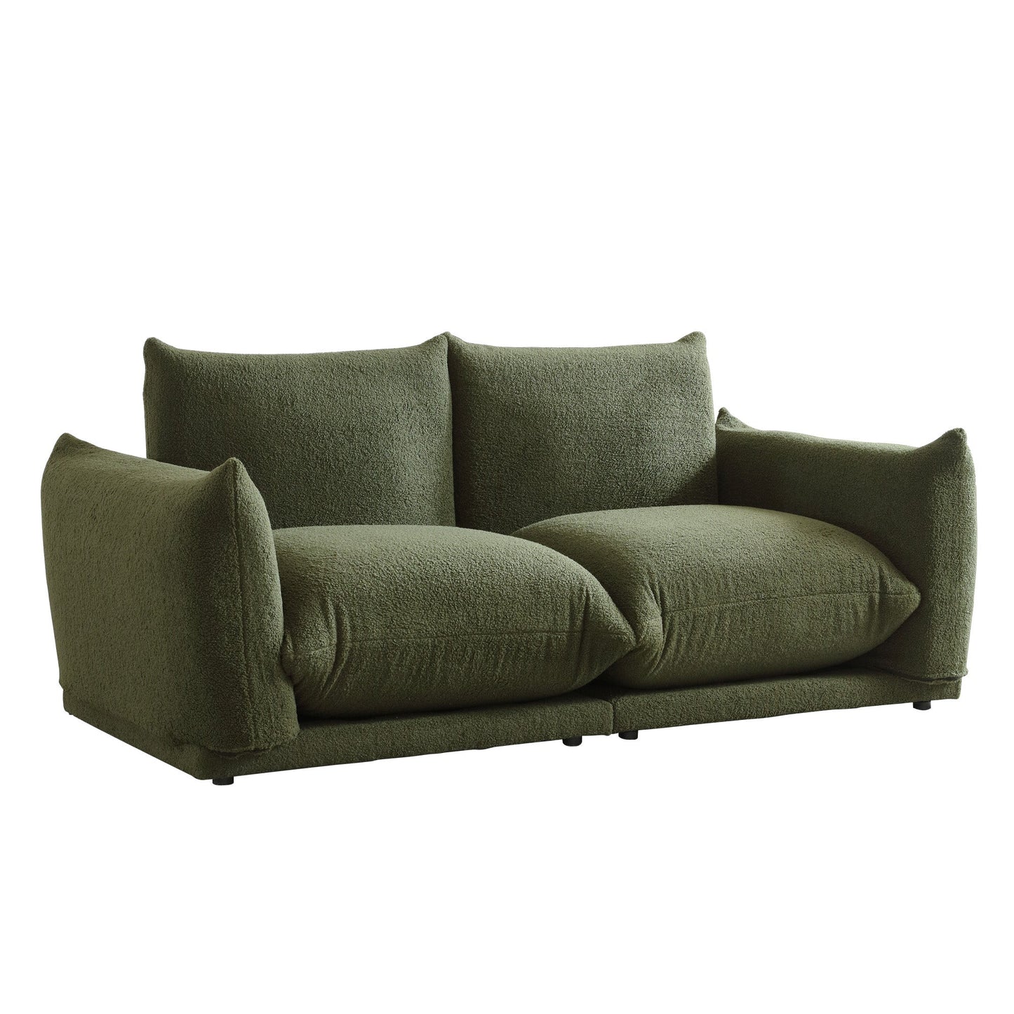 Modern Modular Cloud Sectional Couch Lambswool Fabric Chaise Oversized Sofa