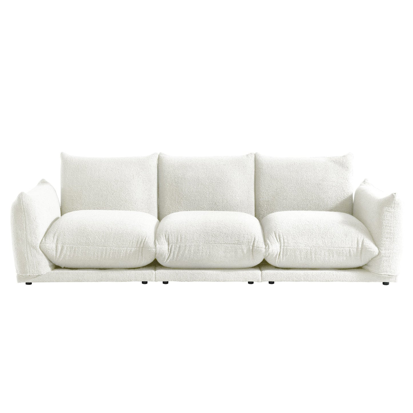 Modern Modular Cloud Sectional Couch Lambswool Fabric Chaise Oversized Sofa