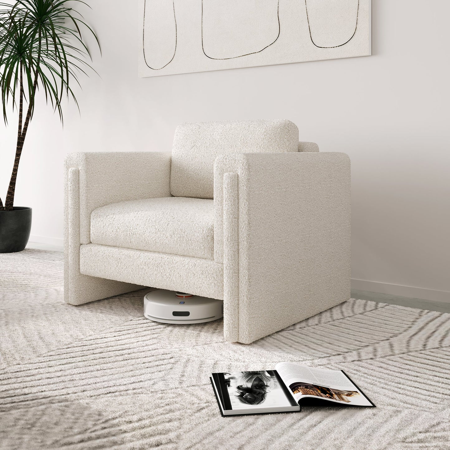 Fabric Loveseat Upholstered Two-Seater Sofa