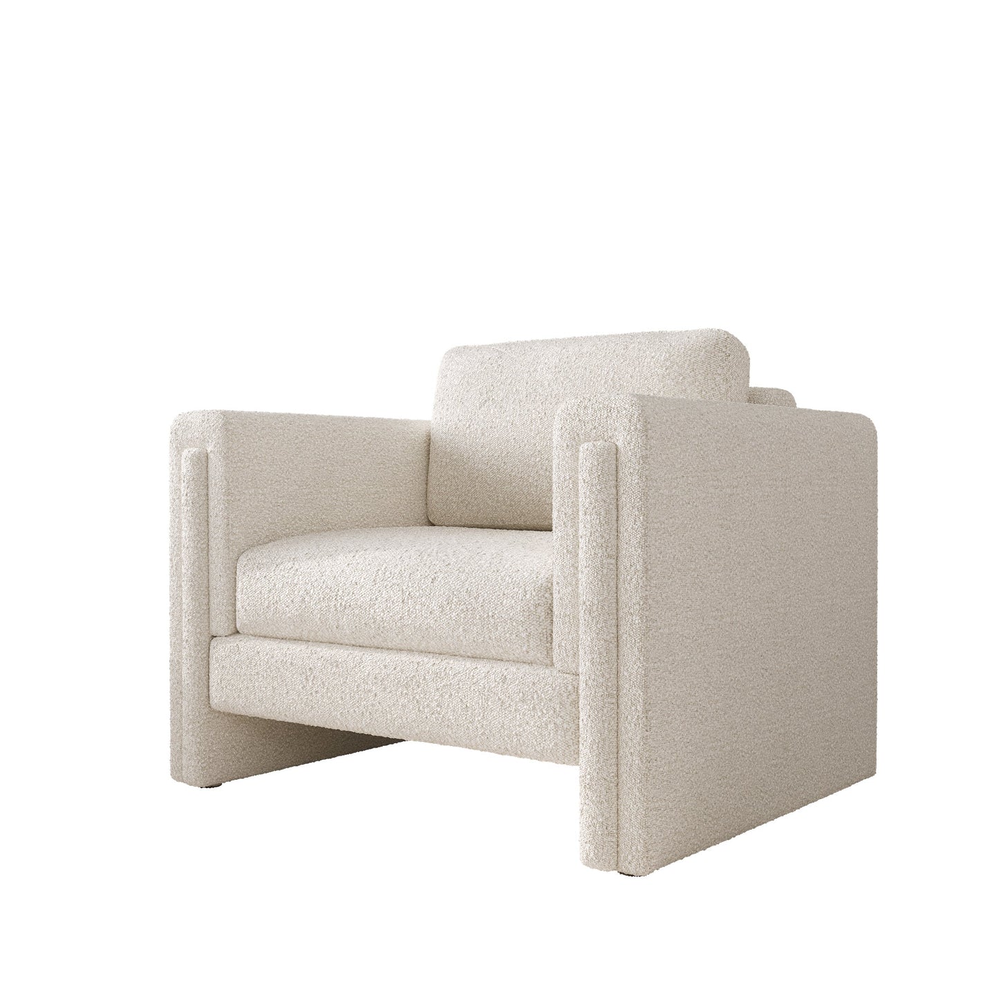 77" Three-seater Fabric Sofa for Living Room