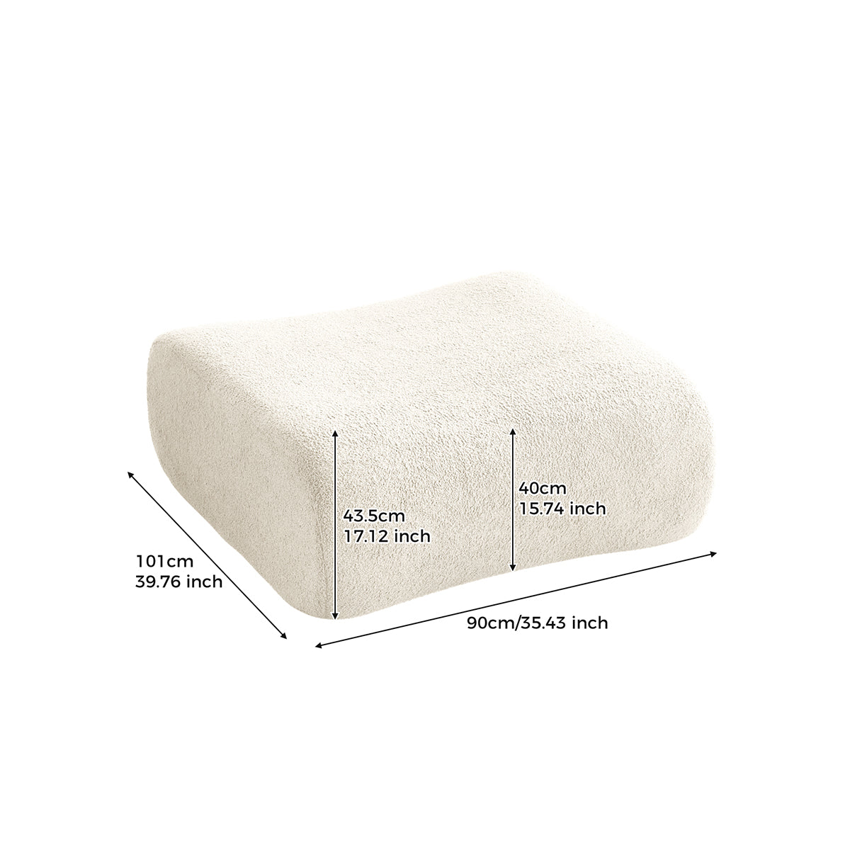 Modern Teddy Velvet Upholstered Sectional Sofa Modular Sofa