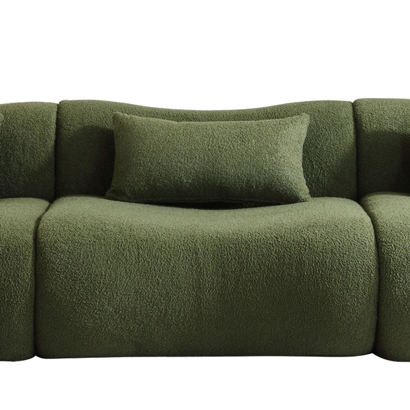 Modern Teddy Velvet Upholstered Sectional Sofa Modular Sofa
