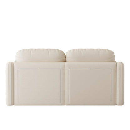 62.2”Modern Living Room Beige Sofa