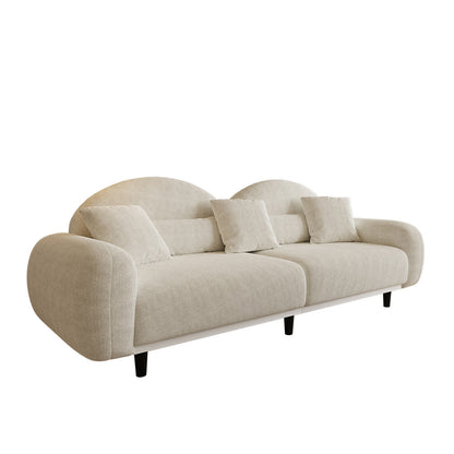 84" Sherpa Modern Upholstered Sofa