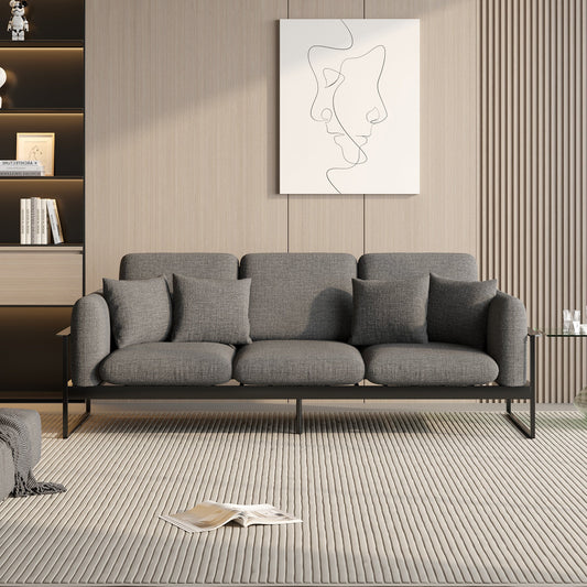 90.56'' Upholstered Sofa with Metal Frame
