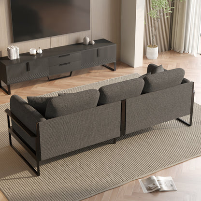 90.56'' Upholstered Sofa with Metal Frame