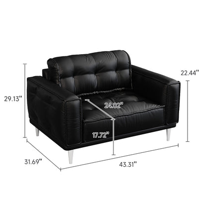 French Vintage Leather Sofa Luxurious Comfort