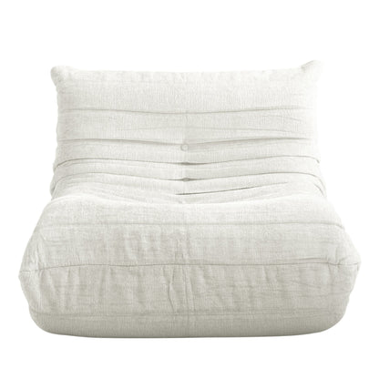 Lazy Compressed Foam Floor Couch Chenille Togo Sofa