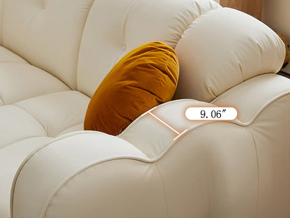 Modern Cloud Style Three Seater Sofa with Cat Scratch Resistance Cloth Fabric