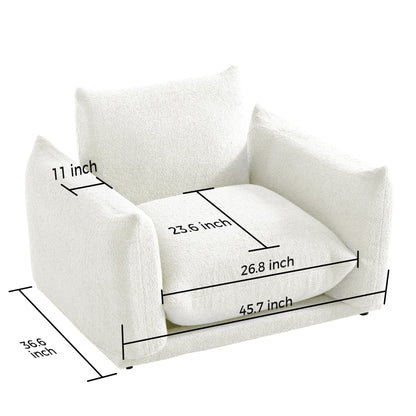 Modern Modular Cloud Sectional Couch Lambswool Fabric Chaise Oversized Sofa
