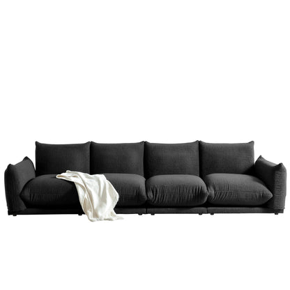 Modern Modular Cloud Sectional Couch Lambswool Fabric Chaise Oversized Sofa