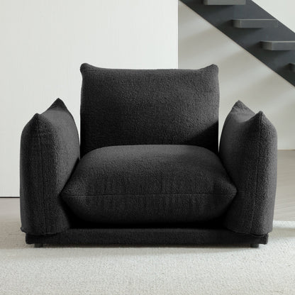 Modern Modular Cloud Sectional Couch Lambswool Fabric Chaise Oversized Sofa