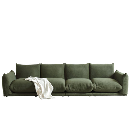 Modern Modular Cloud Sectional Couch Lambswool Fabric Chaise Oversized Sofa