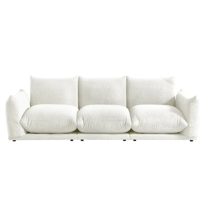 Modern Modular Cloud Sectional Couch Lambswool Fabric Chaise Oversized Sofa