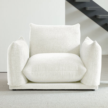 Modern Modular Cloud Sectional Couch Lambswool Fabric Chaise Oversized Sofa