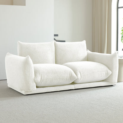 Modern Modular Cloud Sectional Couch Lambswool Fabric Chaise Oversized Sofa
