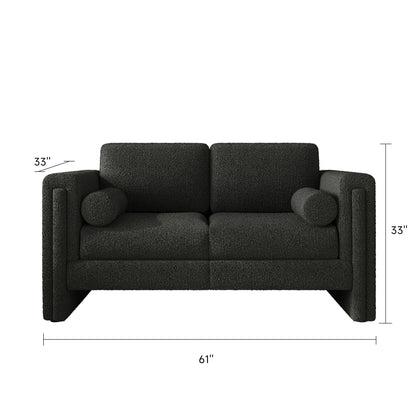 Fabric Loveseat Upholstered Two-Seater Sofa
