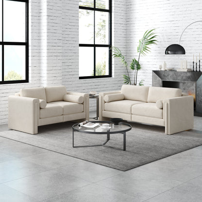 Fabric Loveseat Upholstered Two-Seater Sofa