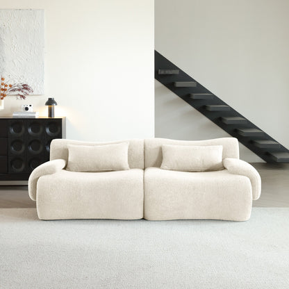 Modern Teddy Velvet Upholstered Sectional Sofa Modular Sofa