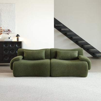 Modern Teddy Velvet Upholstered Sectional Sofa Modular Sofa