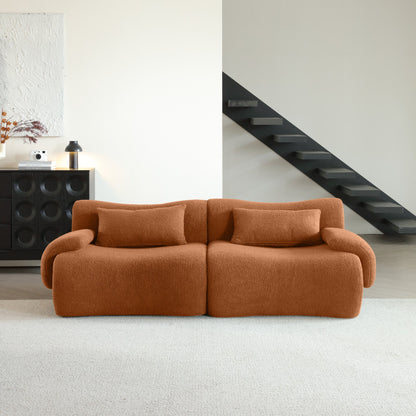 Modern Teddy Velvet Upholstered Sectional Sofa Modular Sofa